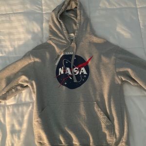 NASA hoodie, medium, grey
